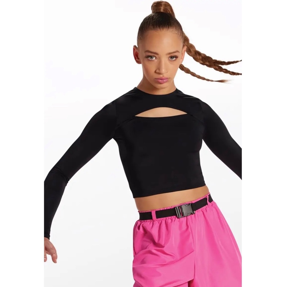 Weissman Balera Hip Hop Costume Set Black Crop Top + Camo Jogger Pants LA - Picture 5 of 14